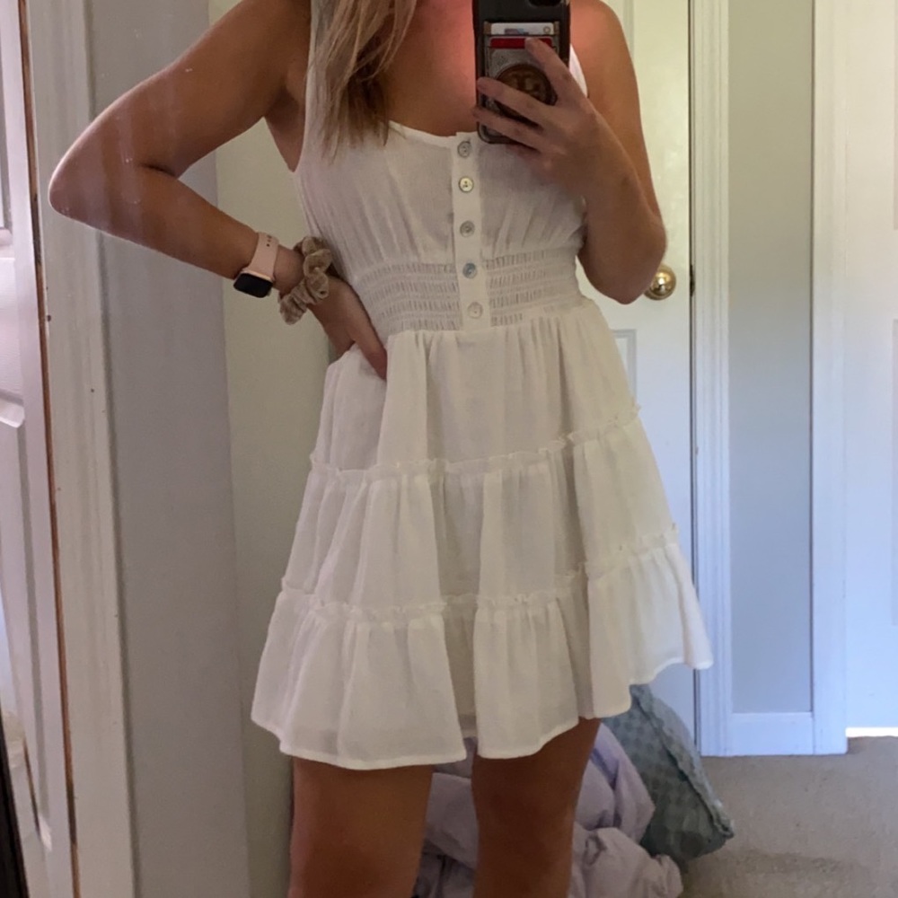 F21 NWOT White dress